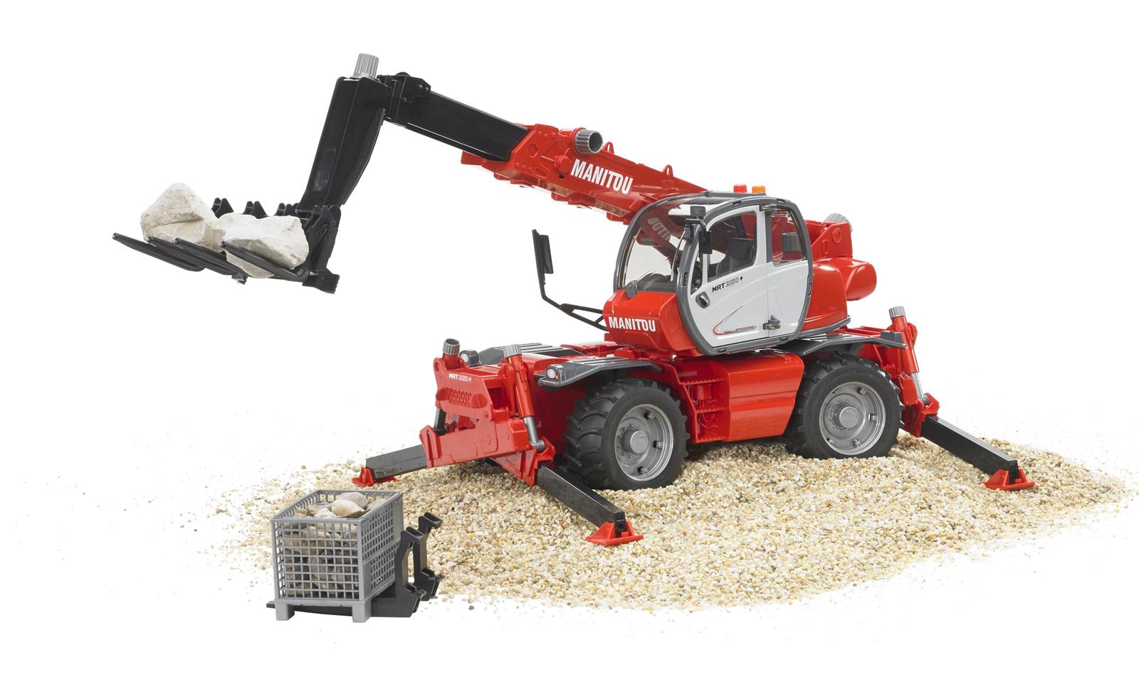 Bruder Manitou Teleskopstapler MRT 2150 mit Zubehör