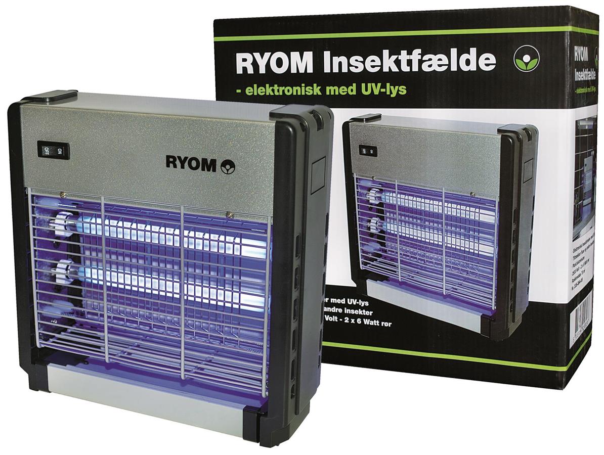 Elektrisk Insektfælde Ryom plast/aluminium, 2x6W, 75 m²