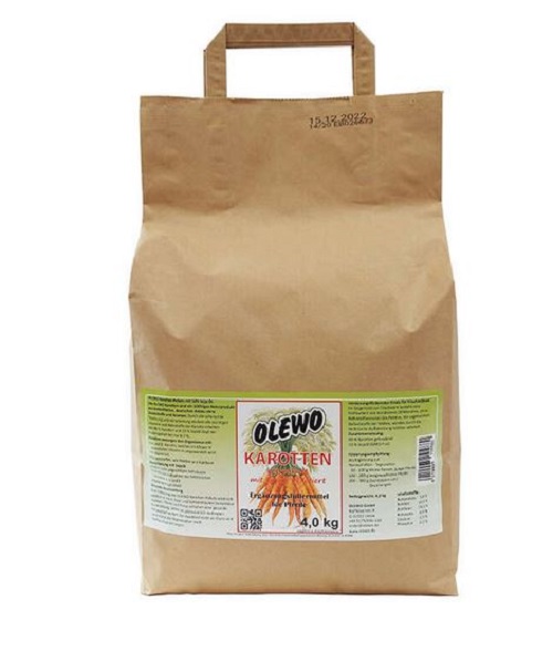 Olewo Karotten-Pellets mit Öl, 4 kg