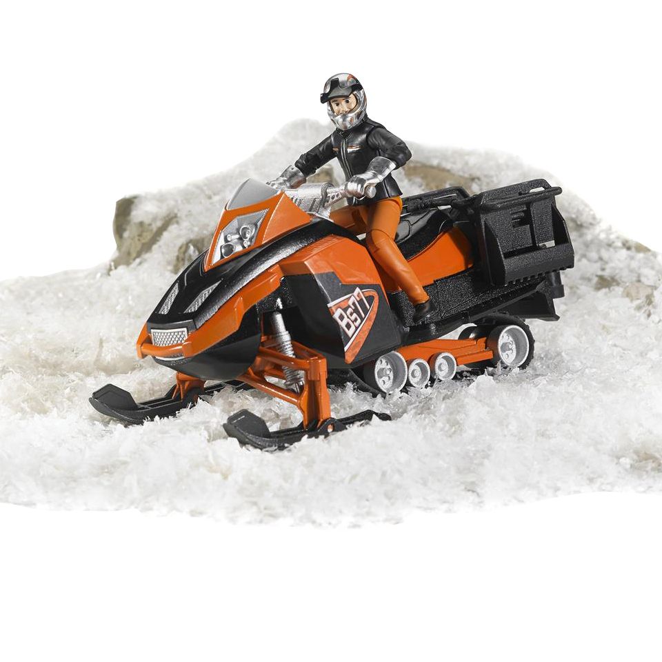 Bruder Snowmobil mit Fahrer und Ausstattung
