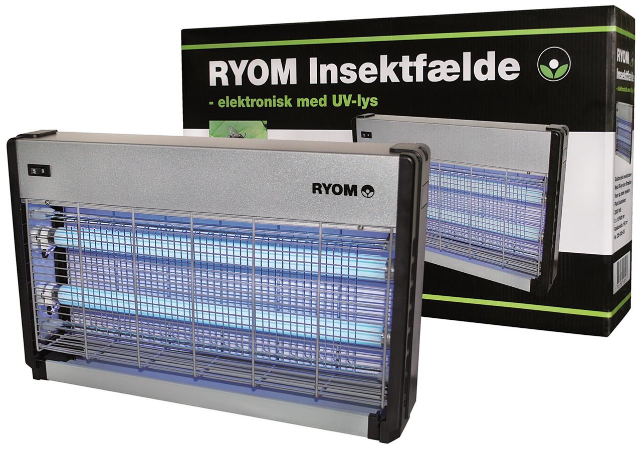 Elektrisk Insektfælde Ryom plast/aluminium, 2x15W, 150 m²