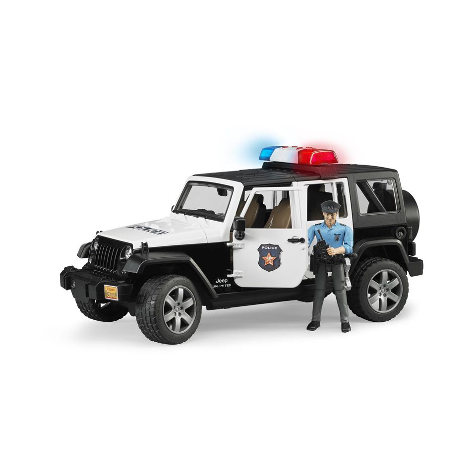 Bruder Jeep Wrangler Unlimited Rubicon Politivogn & politimand