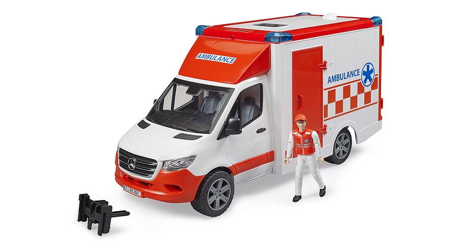Bruder MB Ambulanz med Chauffør & Light + Sound Modul