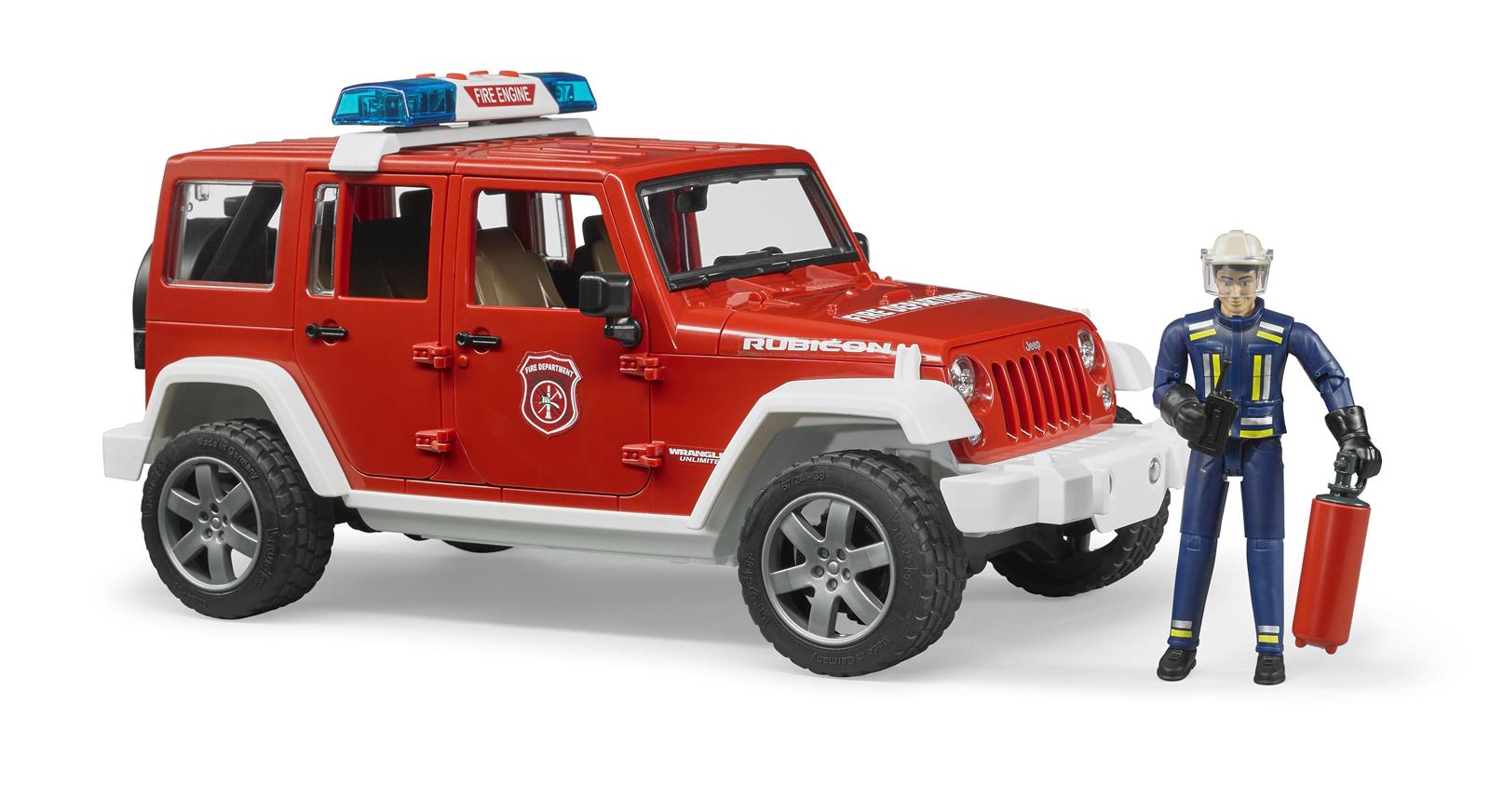 Bruder Jeep Wrangler Unlimited Rubicon brandbil & brandmand