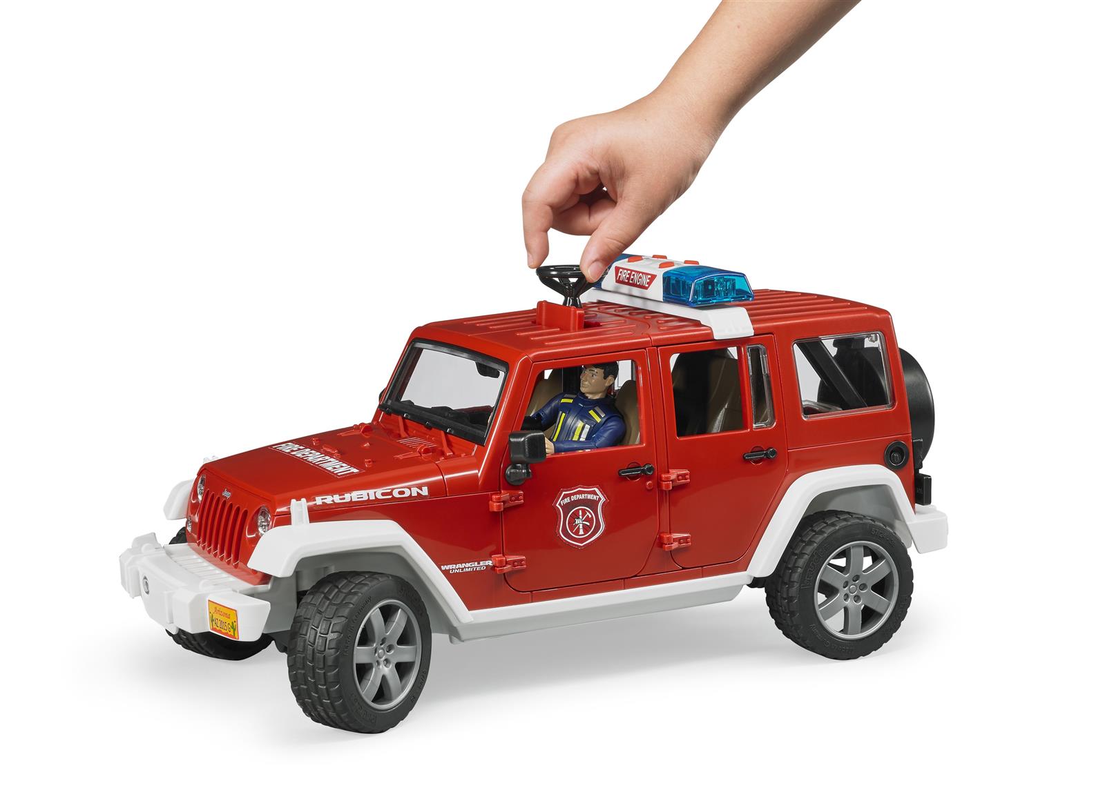Bruder Jeep Wrangler Unlimited Rubicon brandbil & brandmand