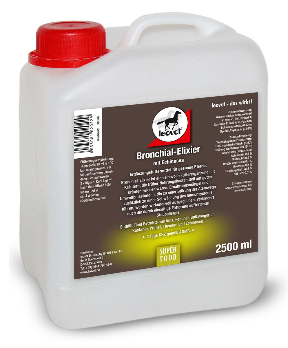 Leovet Bronkie-Elixir til heste, 2500 ml