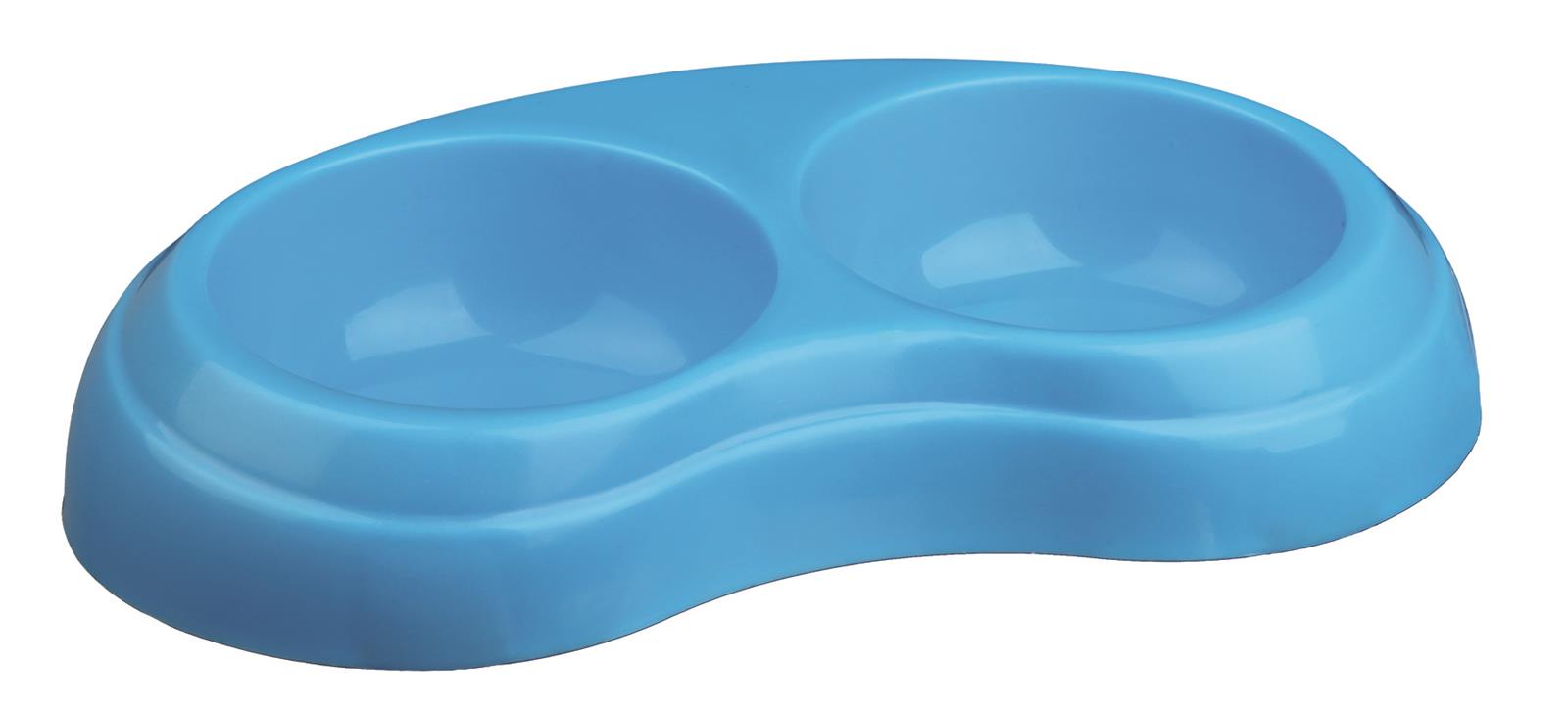 Trixie Dobbel skål, plast, 2×0,2 l/ø 10 cm