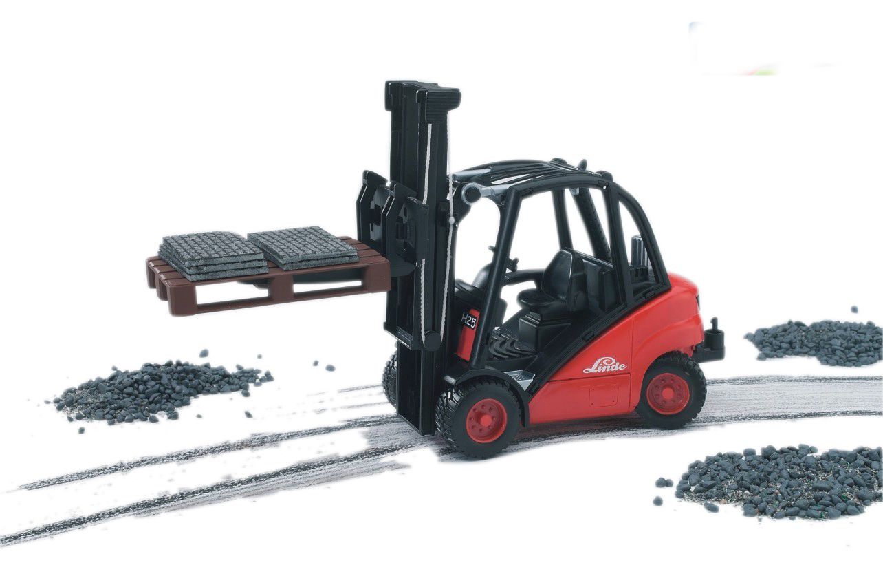 Bruder Linde Gaffeltruck H30D med 2 paller