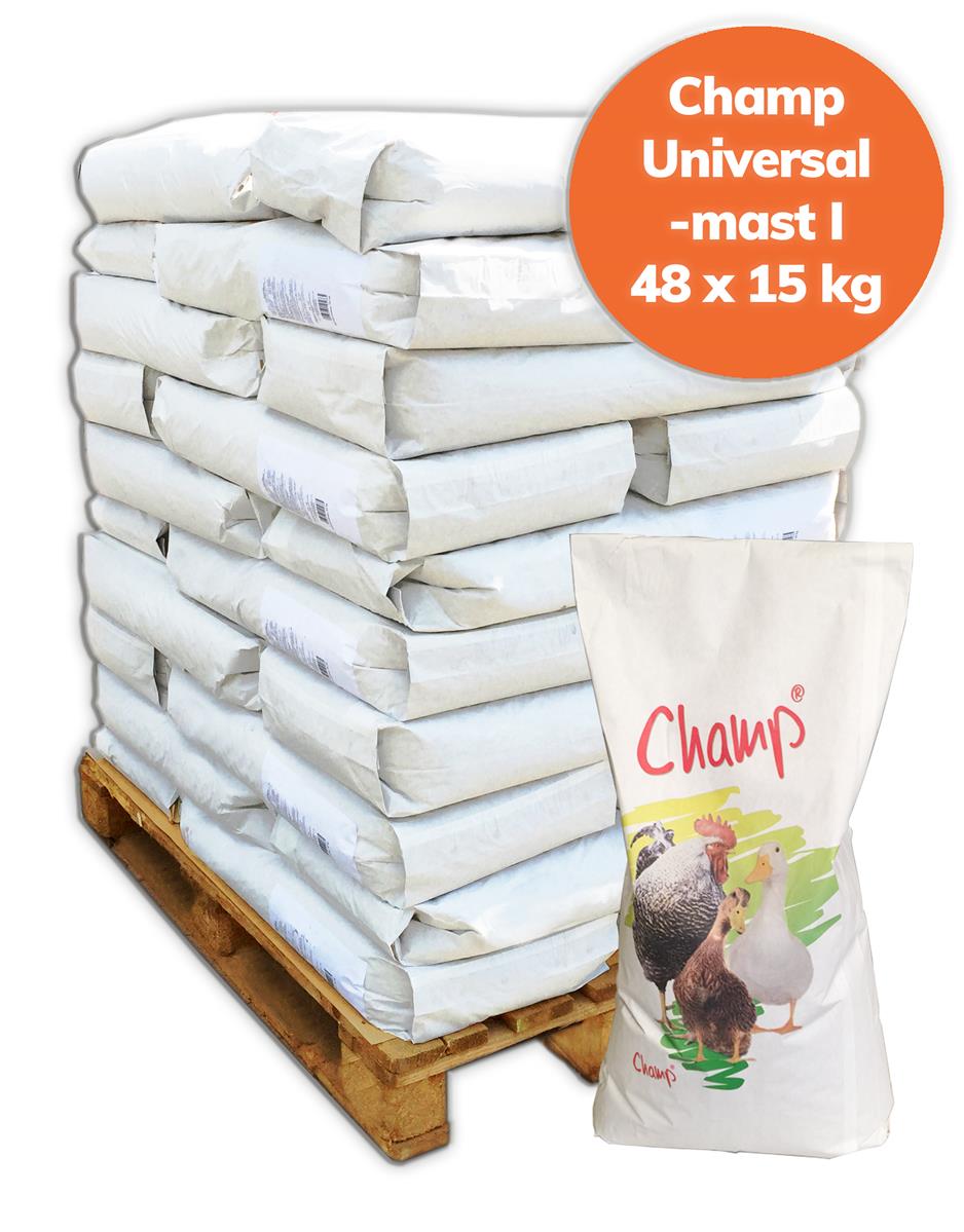 Palette Champ Geflügel Universalfutter I bis 3. Lebenswoche 720 kg, 48x 15 kg