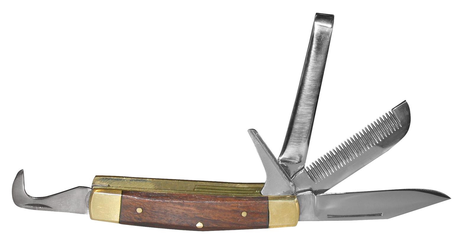 Kerbl Rytterkniv med træhåndtag