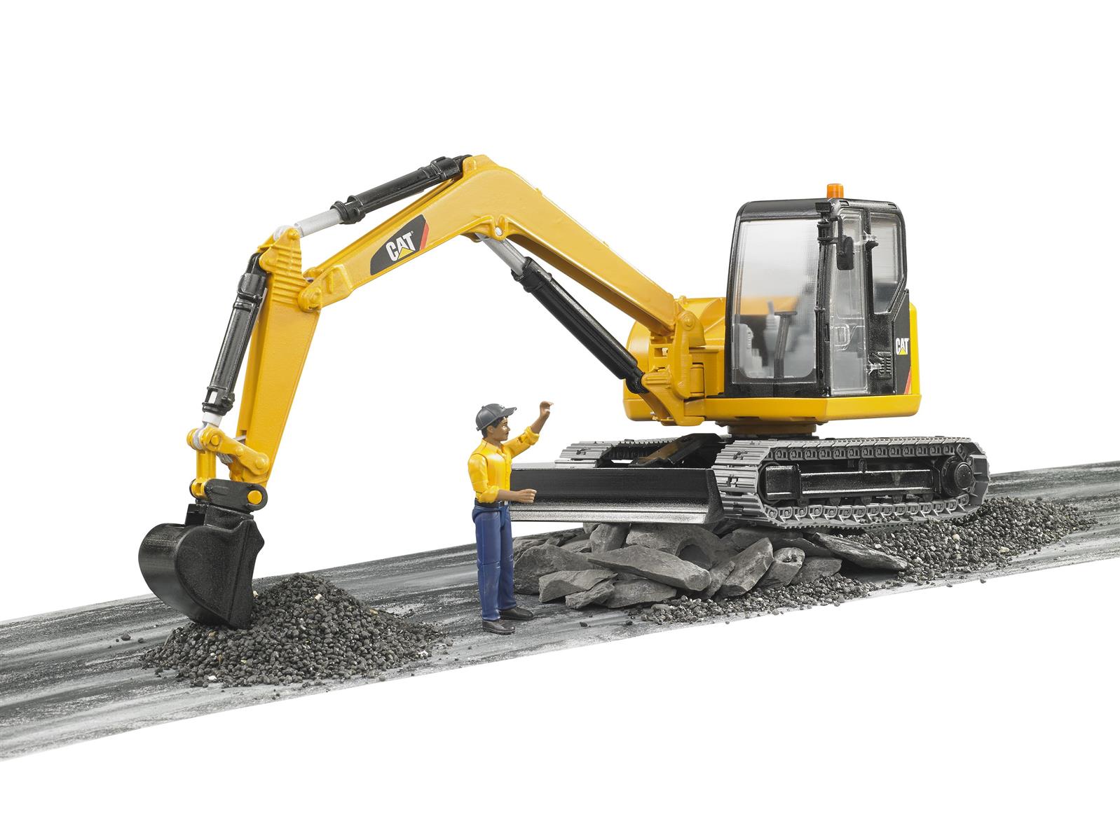 Bruder Caterpillar CAT Mini Gravko med arbejder
