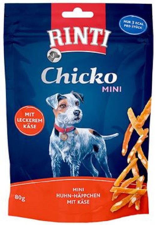 Rinti Chicko Mini Huhn/Käse Snack für Hunde, 80 g