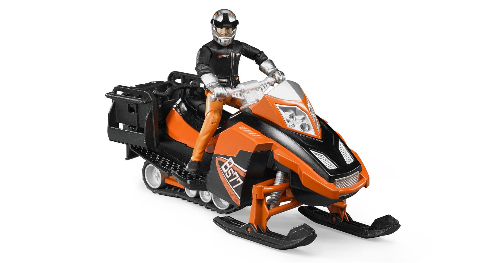 Bruder Snowmobil mit Fahrer und Ausstattung
