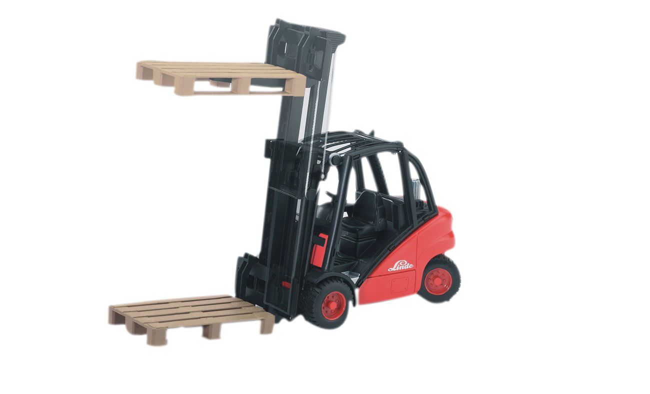 Bruder Linde Gaffeltruck H30D med 2 paller