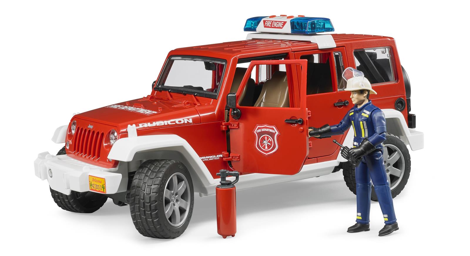Bruder Jeep Wrangler Unlimited Rubicon brandbil & brandmand