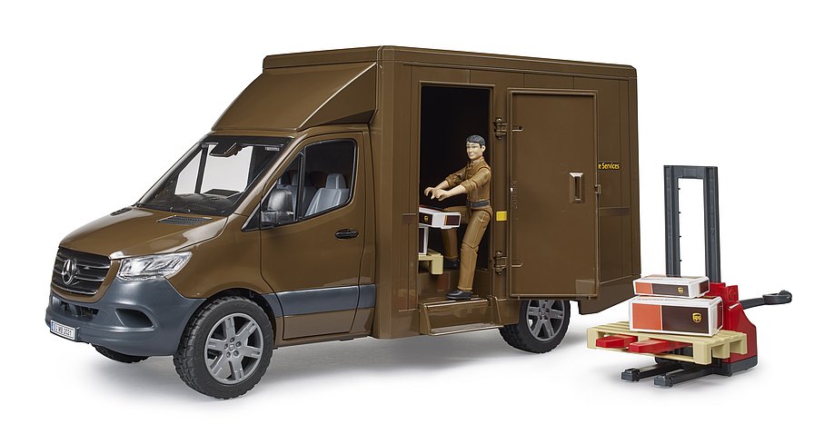 Bruder MB Sprinter UPS med driver og tilbehør
