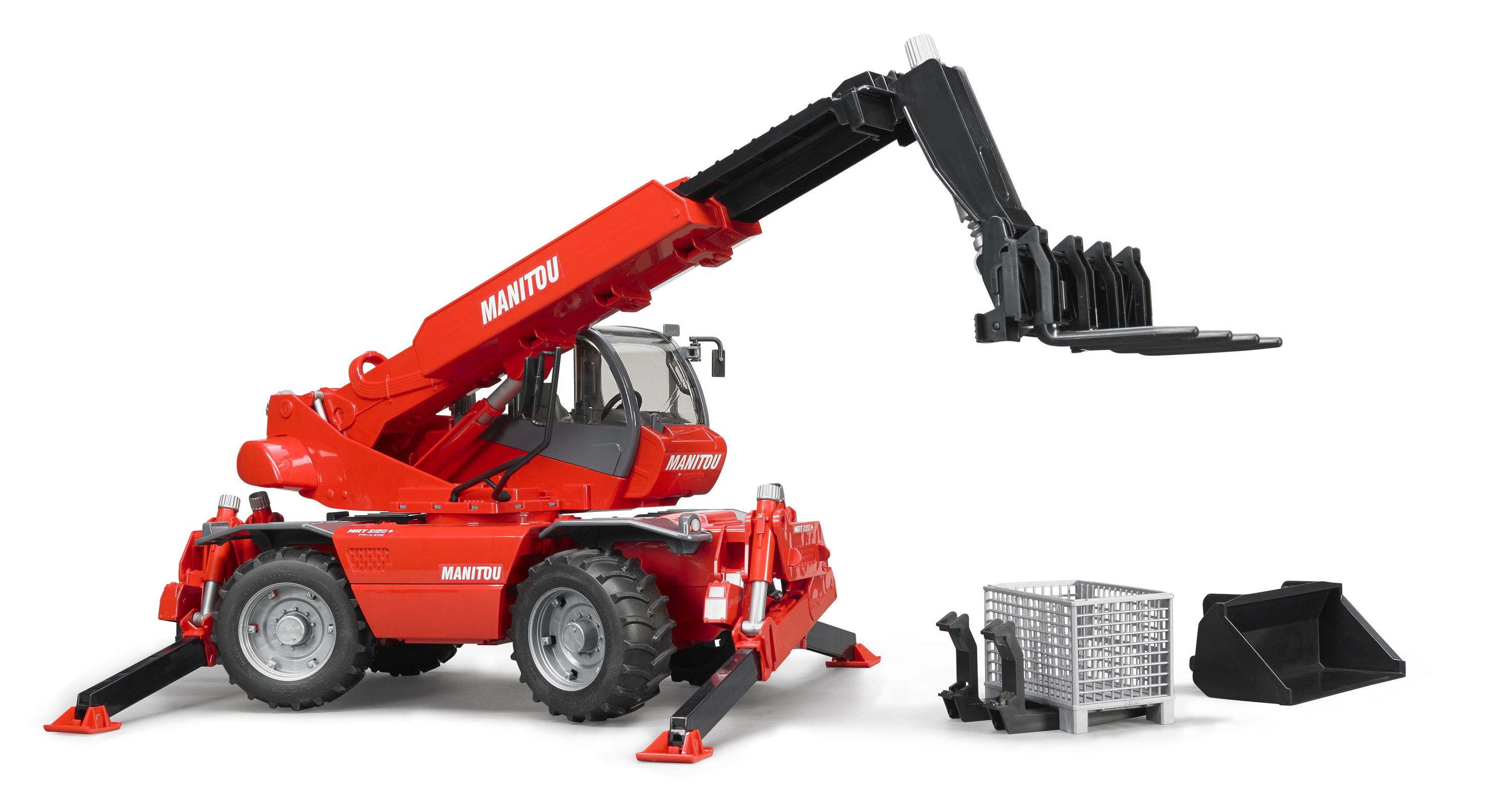 Bruder Manitou Teleskoplæsser MRT 2150 med tilbehør
