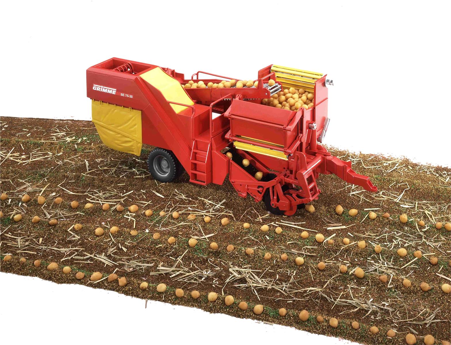 Bruder Grimme Kartoffeloptager SE 75-30 med 80 kartoffelimitater