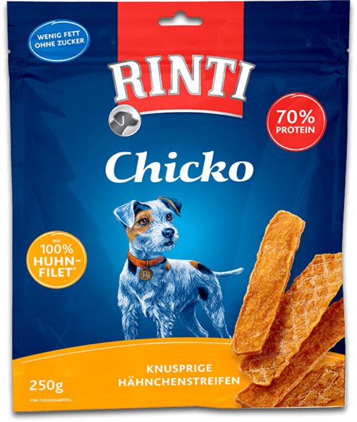 Chicko Kylling Økonomipakke Snack til hunde, 250 g