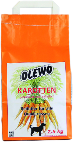 Olewo gulerods-piller til hunde, 2,5 kg