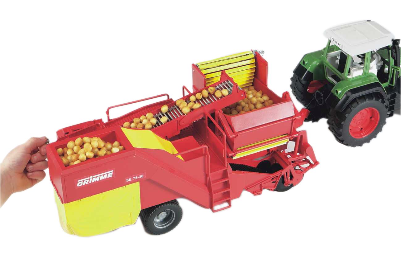 Bruder Grimme Kartoffeloptager SE 75-30 med 80 kartoffelimitater